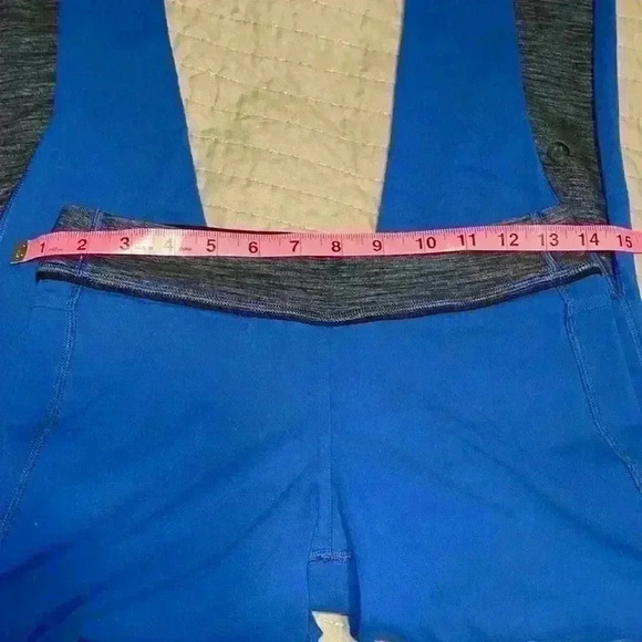 Lululemon Pants Size 4 Womens Blue Limitless Split Set Pant Back Pockets Yoga - Picture 10 of 13